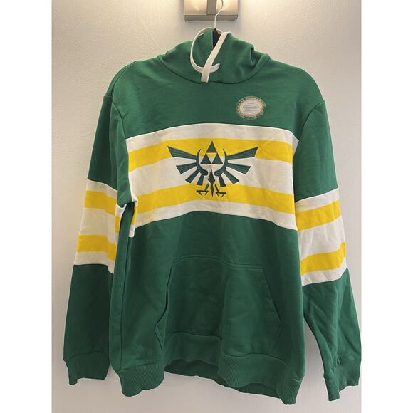 Nintendo-Legend of Zelda Royal Crest Striped Hoodie-BoxLunch Exclusive NWT L - Picture 1 of 11